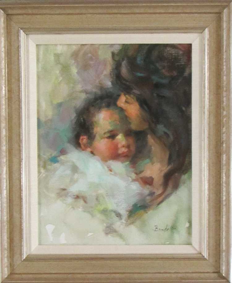 Appraisal: MARILYN BENDELL OIL ON CANVAS New Mexico Michigan - Mother