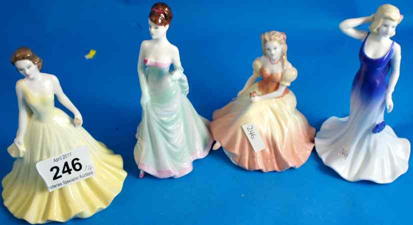 Appraisal: A collection of Coalport small figures comprising Freindship Cindy Paula