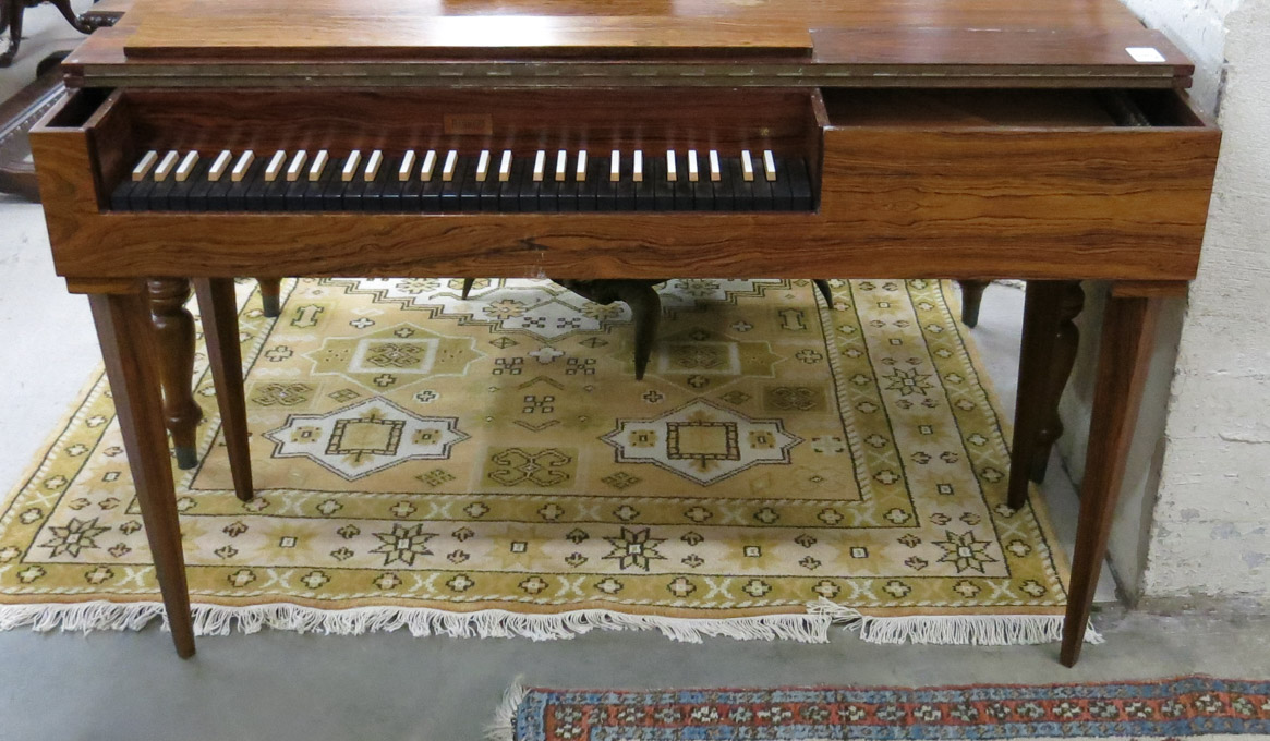 Appraisal: GERMAN ROSEWOOD CASE CLAVICHORD Philipp Emanuel model J C Neupert