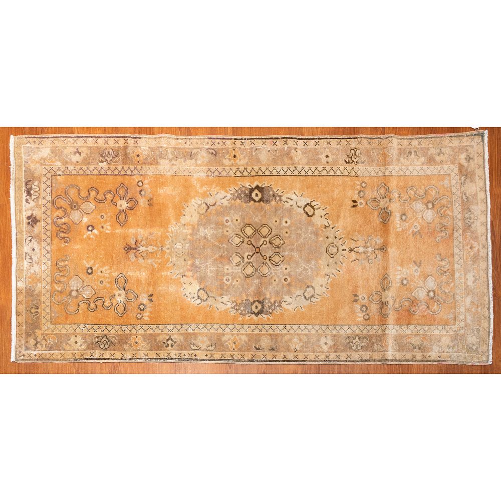 Appraisal: Semi Antique Oushak Rug Turkey x Second quarter- th century