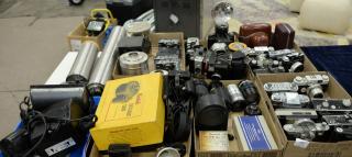 Appraisal: Six box lots Camera and darkroom equipment lot to include