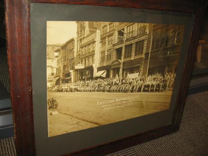 Appraisal: piece Original Photograph Excelsior Motor Cycles Easter Sunday Run Philada