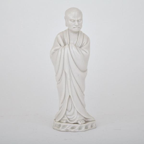 Appraisal: Small Dehua Figure of Bodhidharma Late Qing Dynasty Dressed in