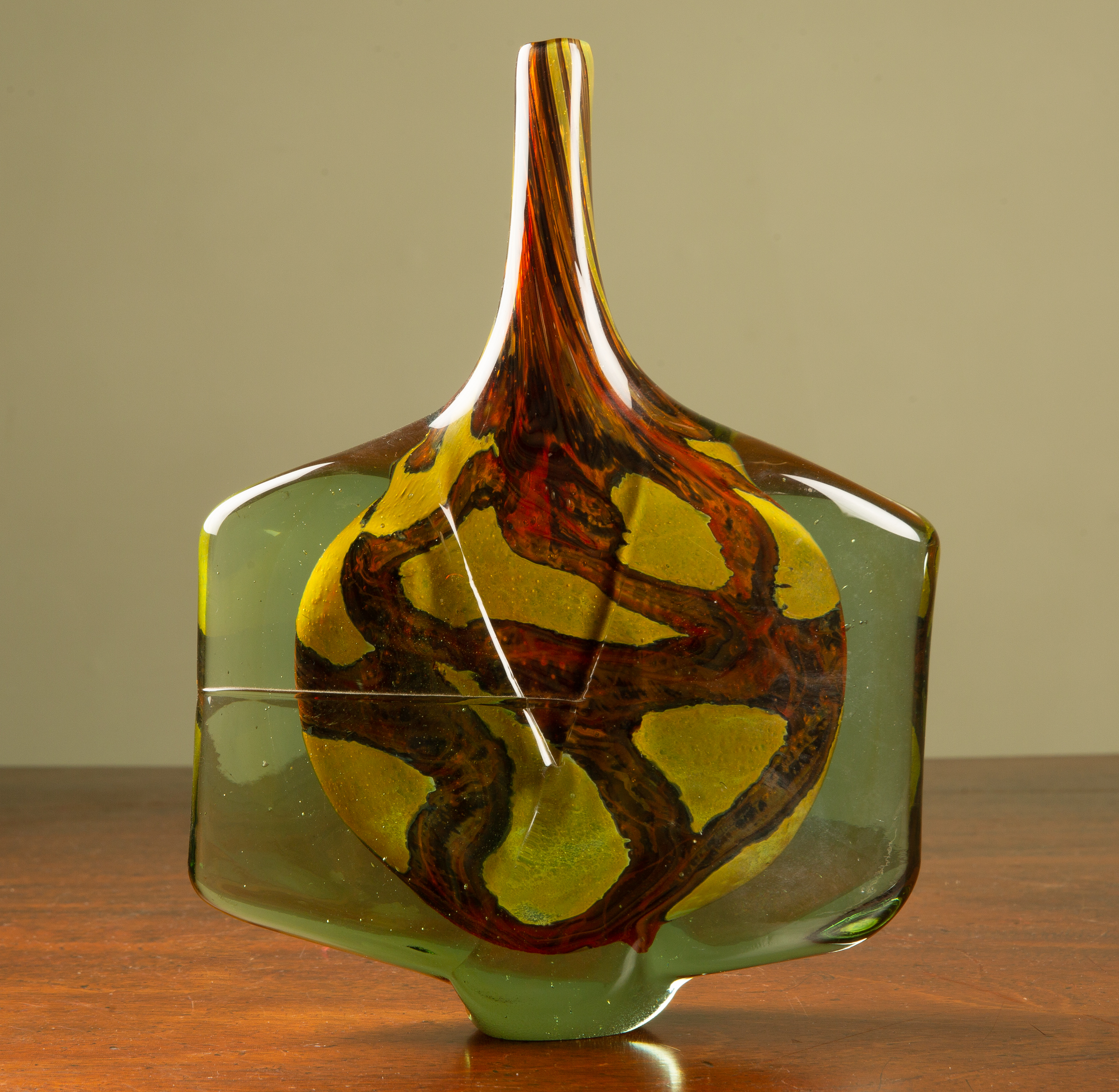 Appraisal: Designed Michael Harris at Mdina Glass Malta Earth Stones fish