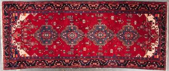 Appraisal: Persian Hamadan gallery rug Iran modern x Estimate -