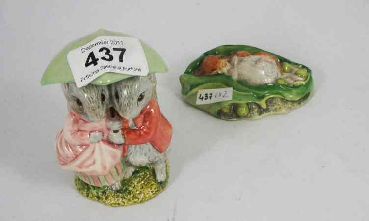 Appraisal: Beswick Beatrix Potter Figures Goody and Timmy Tiptoes and Timmy