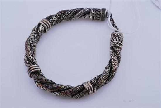 Appraisal: A SILVER INDIAN BRACELET