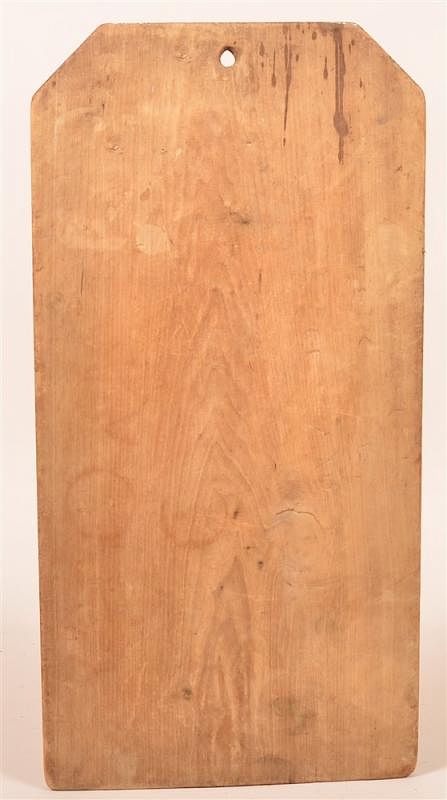 Appraisal: th Century Single Plank Pie Board th Century Single Plank