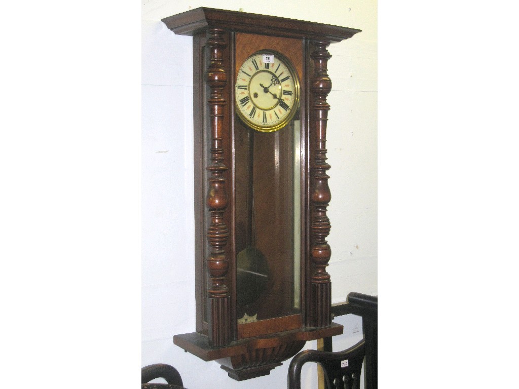 Appraisal: Victorian mahogany wall clock