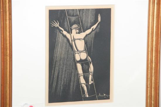 Appraisal: ROCKWELL KENT American - HAIL AND FAREWELL Book plate from