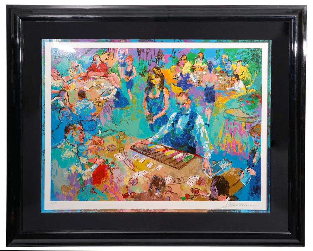 Appraisal: LEROY NEIMAN 'HIGH STAKES BLACKJACK' SERIGRAPHLeRoy Neiman American - Serigraph