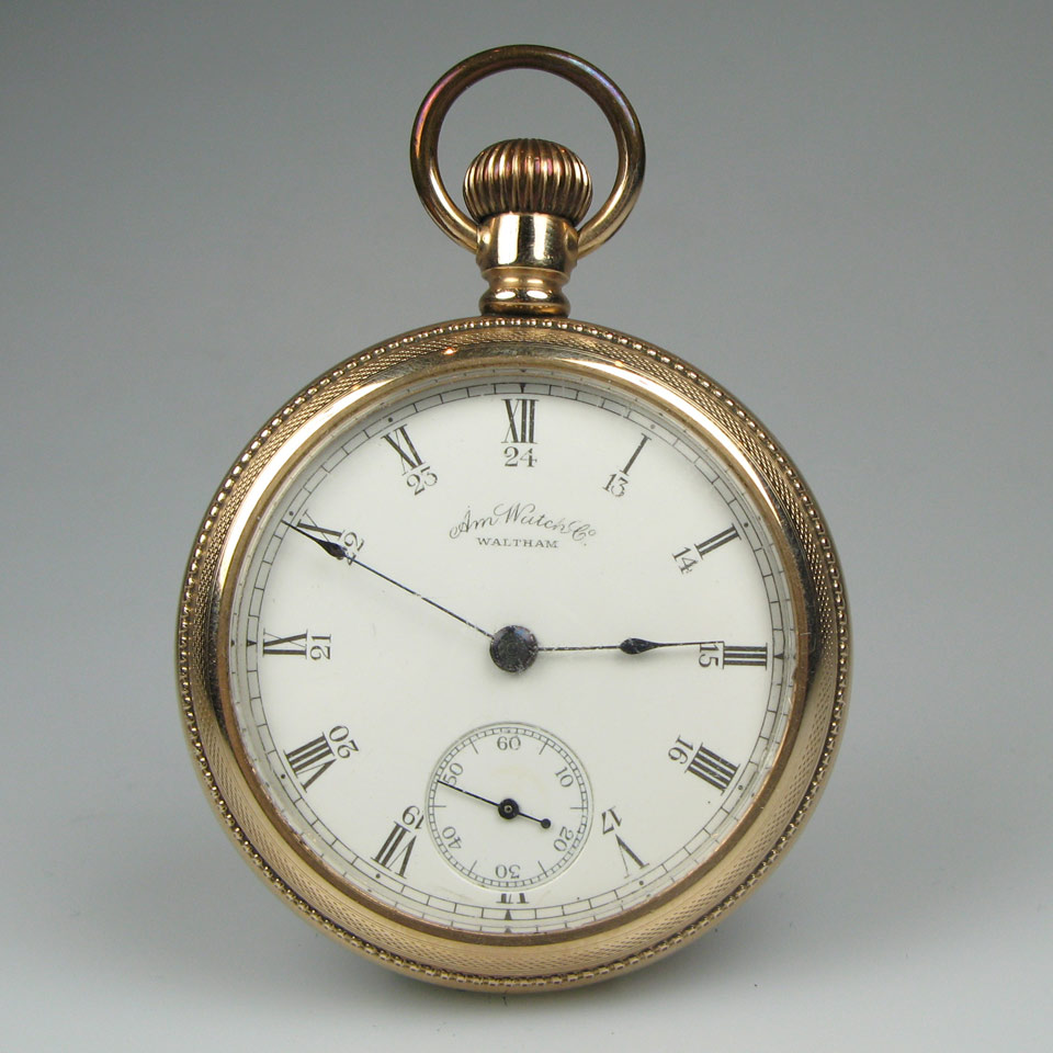 Appraisal: Waltham Openface Pocket Watch circa size jewel movement in a