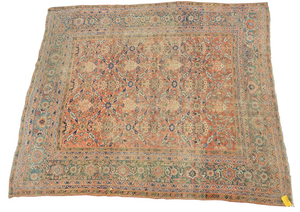 Appraisal: Serapi Oriental Carpet ends missing one very low spot late