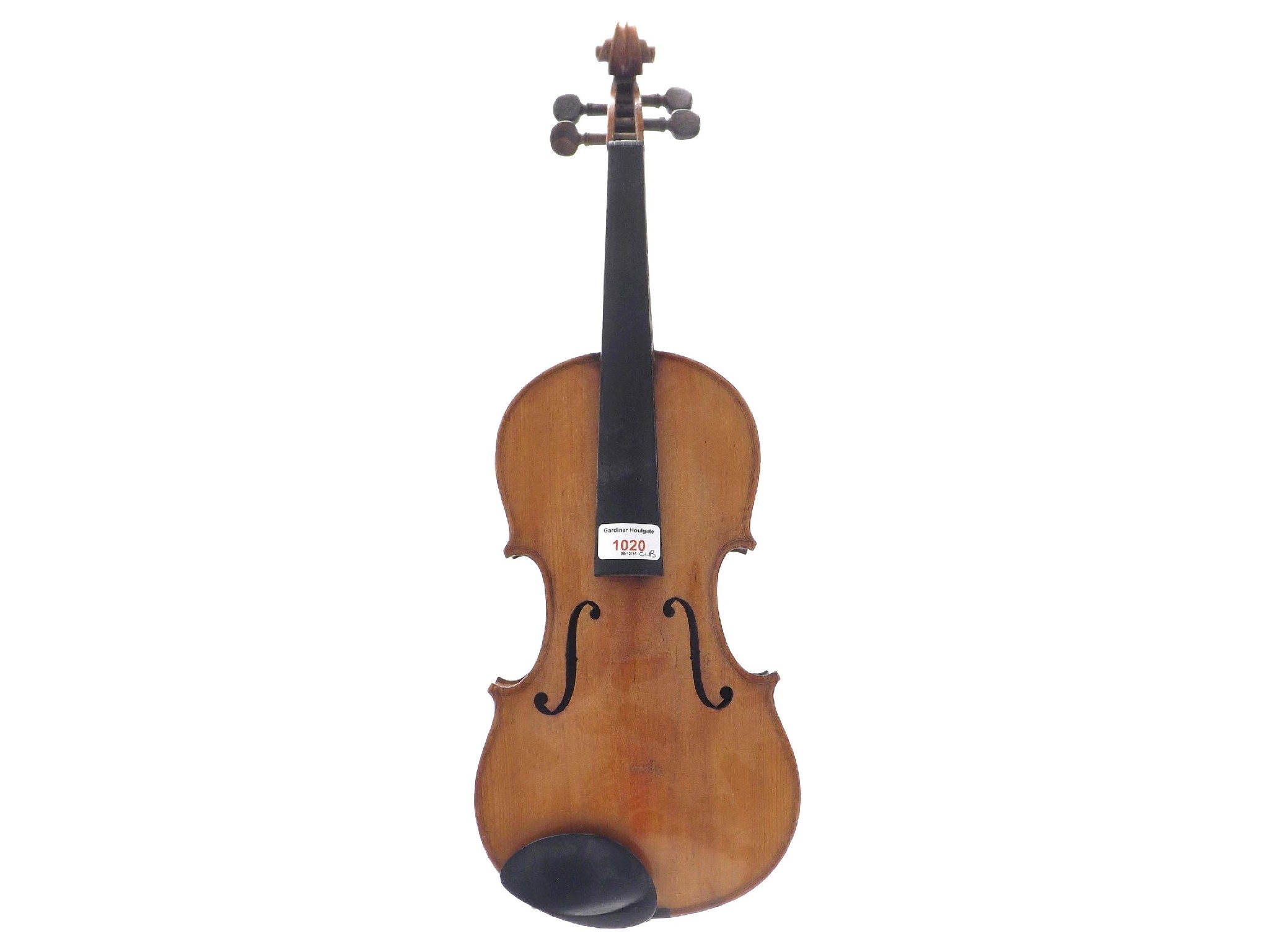 Appraisal: Violin labelled Paul Beuscher cm nickel mounted bow stamped Hopf