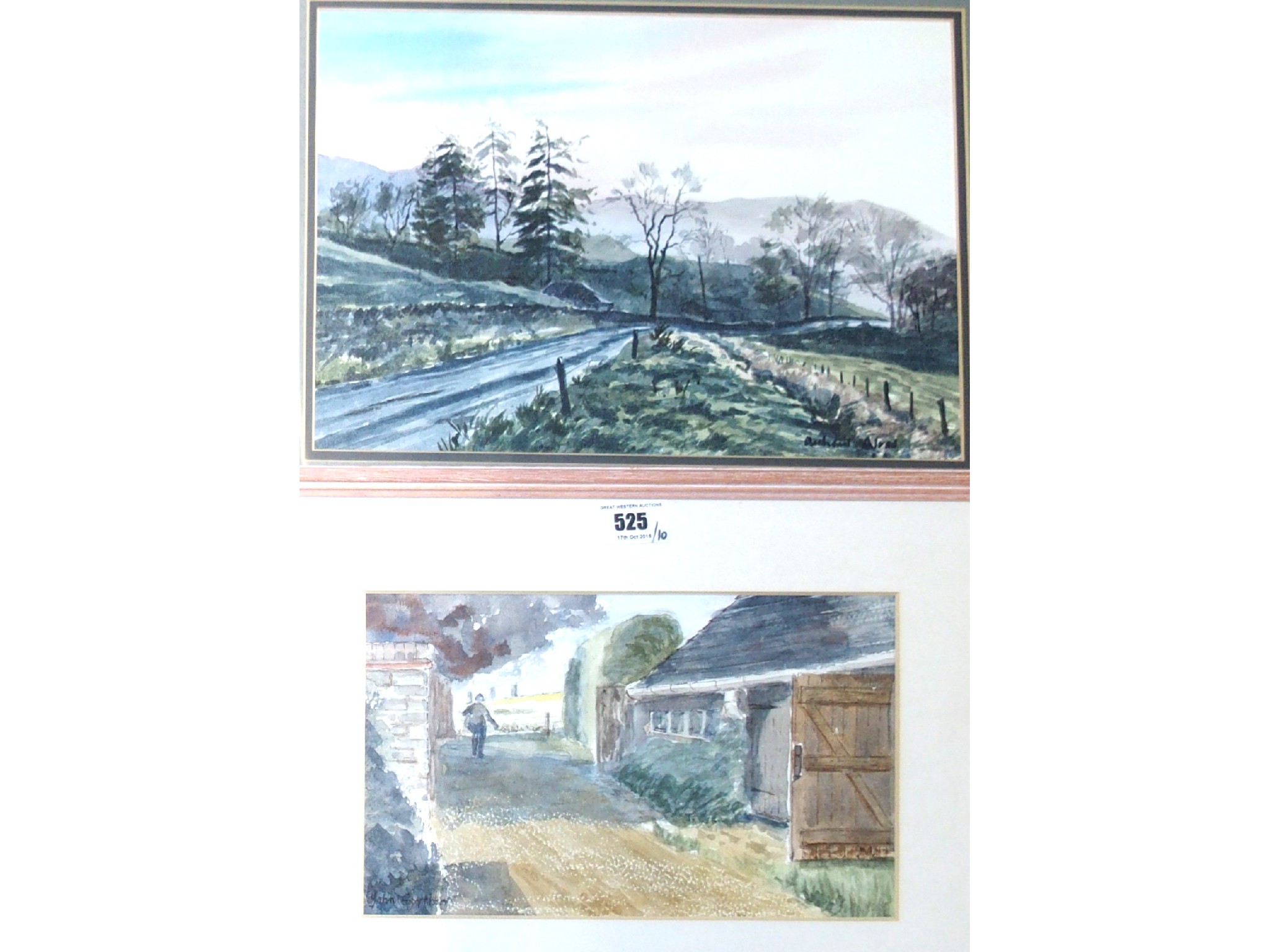 Appraisal: J R GWYTHER Rambler signed watercolour various miscellaneous watercolour print