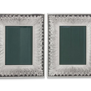 Appraisal: A Pair of Buccellati Silver Picture Frames Milan Second Half