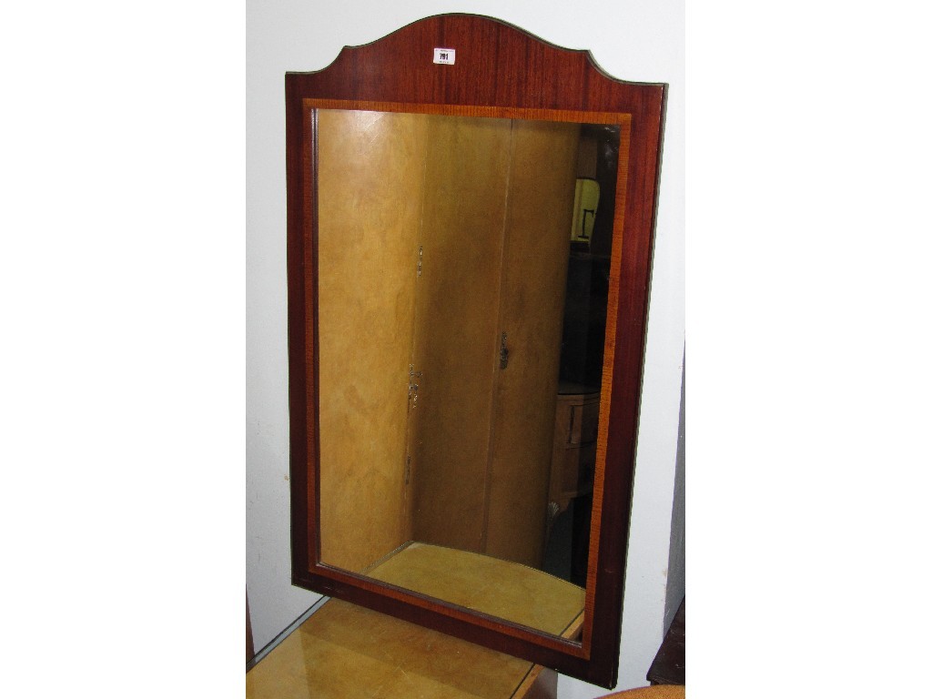 Appraisal: Mahogany wall mirror