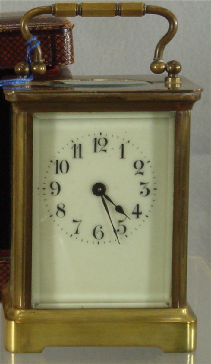 Appraisal: French carriage clock running h case and key Estimate -