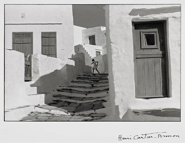 Appraisal: n a Henri Cartier-Bresson French - Siphnos Greece Gelatin silver