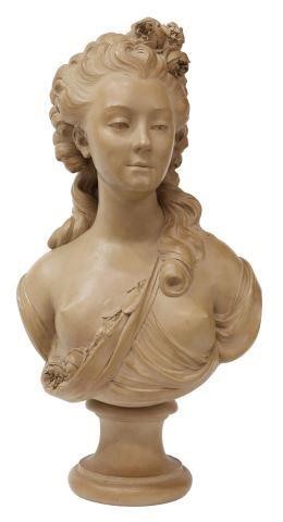 Appraisal: French terracotta portrait bust of Marie Anne de Cupis de