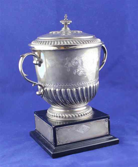 Appraisal: A George V th century style silver two handled cup