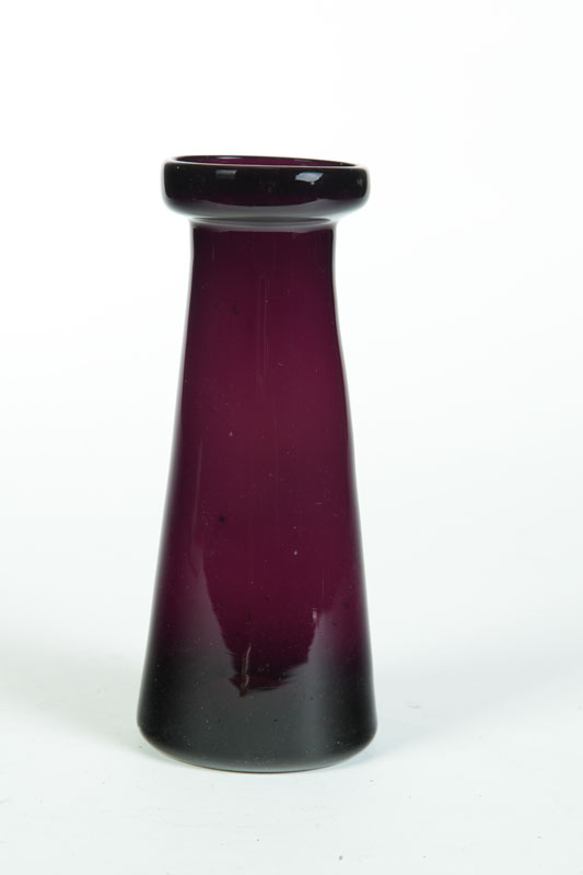 Appraisal: HYACINTH VASE American th century Amethyst vase ''h