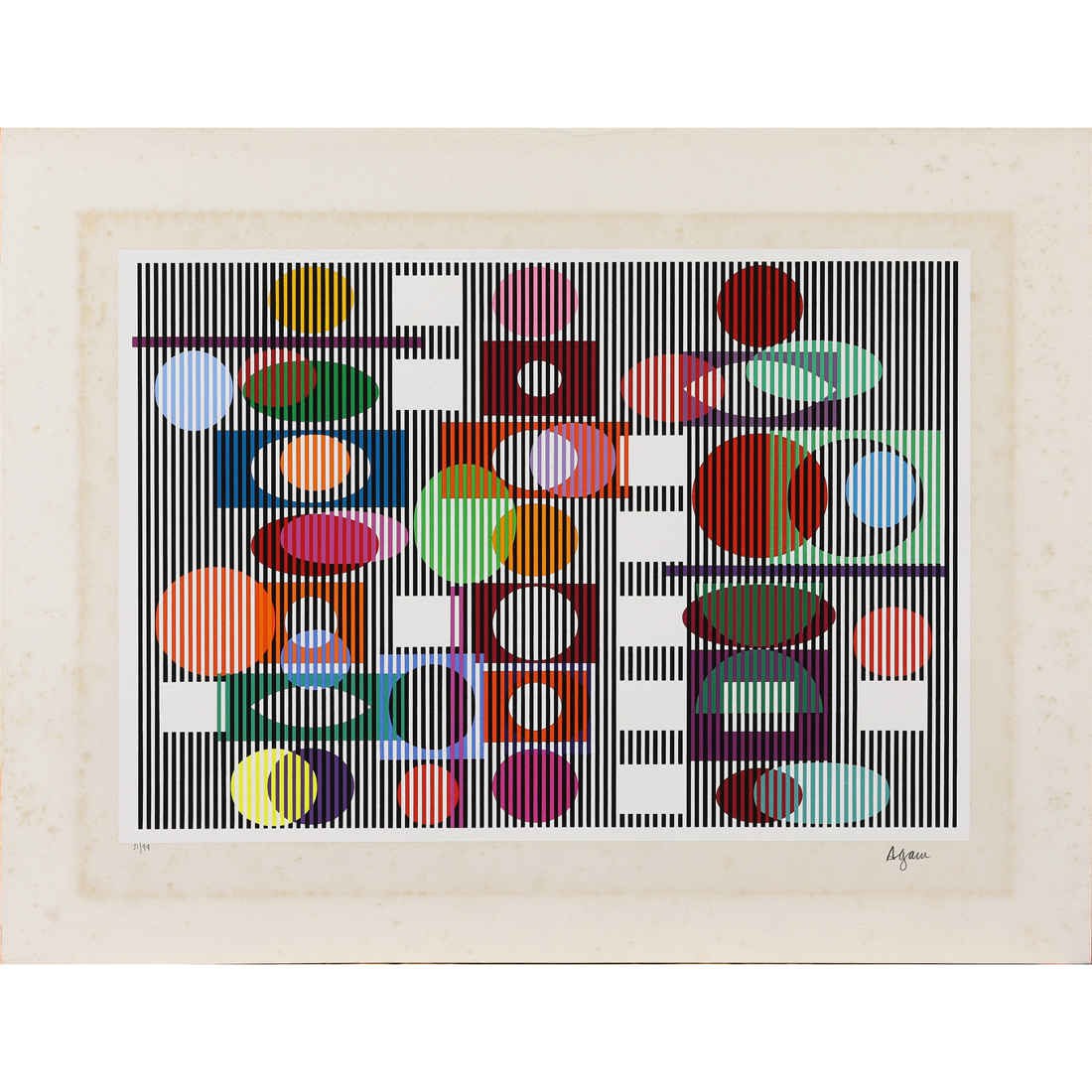 Appraisal: PRINT YAACOV AGAM Yaacov Agam Israeli b Untitled from the