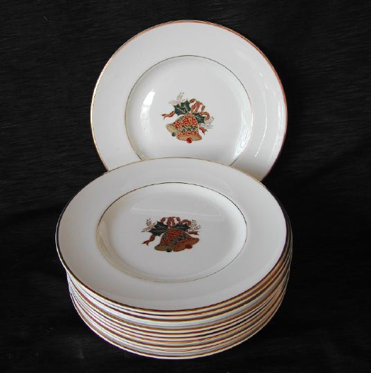 Appraisal: Set of Twelve Royal Doulton Gold-Banded Porcelain Dessert Plates in