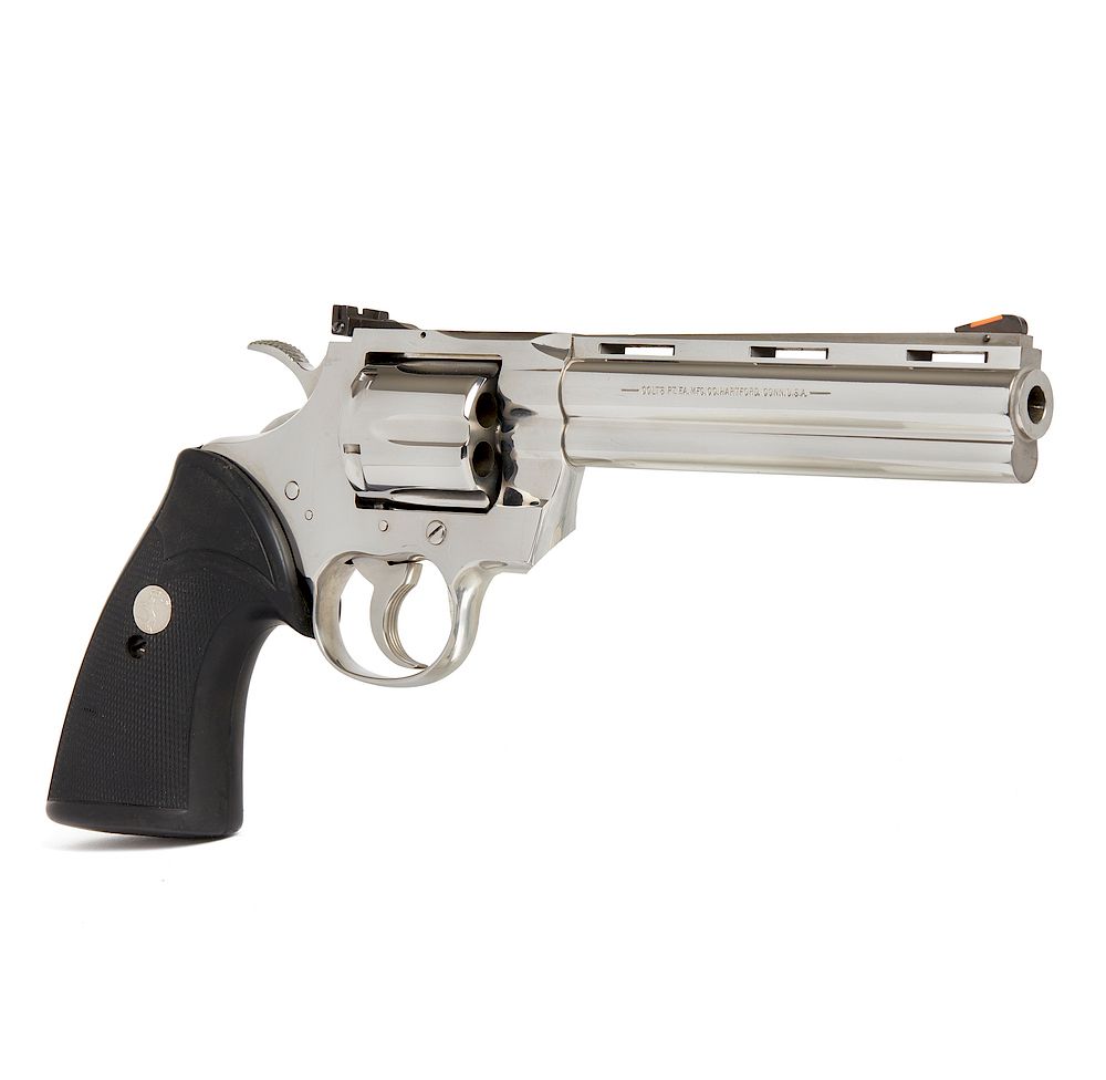 Appraisal: Colt Python Colt Python Magnum stainless steel inch barrel revolver