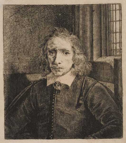 Appraisal: REMBRANDT VAN RIJN Jacob Haaringh Etching circa x mm x