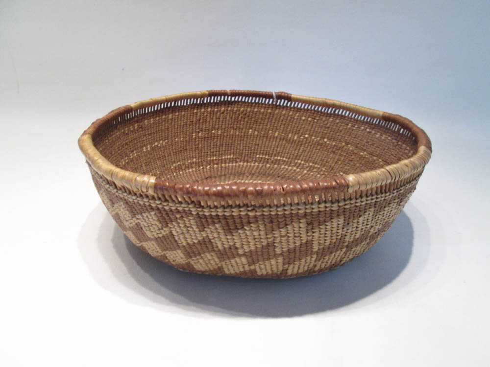 Appraisal: NORTHWEST NATIVE AMERICAN LOWER KLAMATH BASKET hand woven using natural