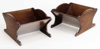 Appraisal: Pair Mahogany Book Stands George III style bookstands - in