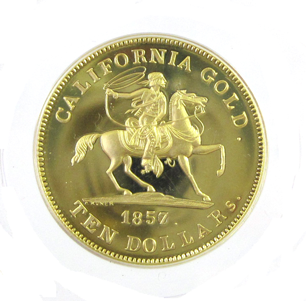 Appraisal: TEN DOLLAR ER HORSEMAN COMMEMORATIVE GOLD COIN minted at the