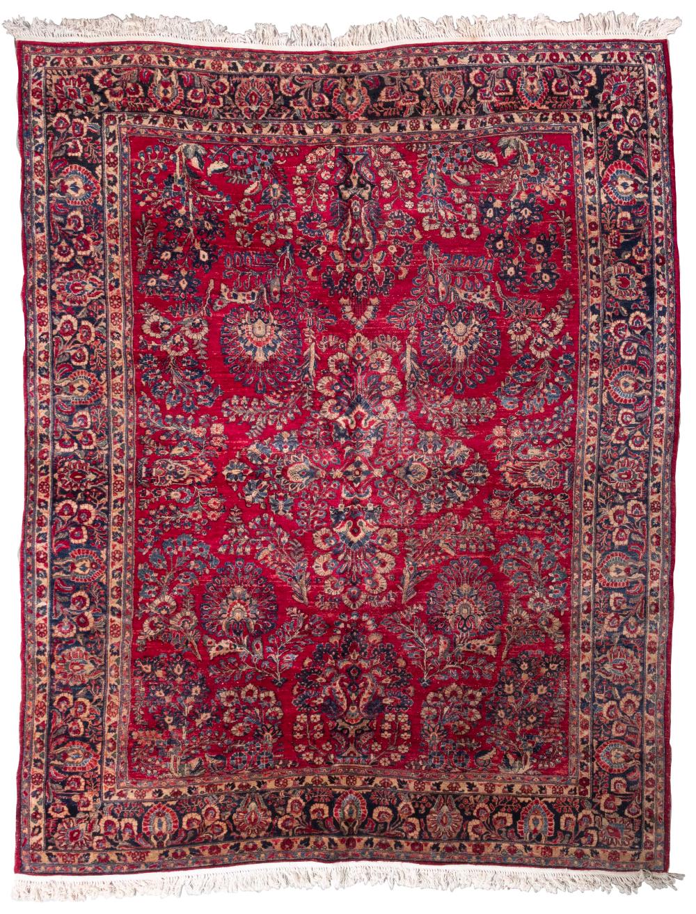 Appraisal: SAROUK RUG X CIRCA SAROUK RUG ' X ' Circa