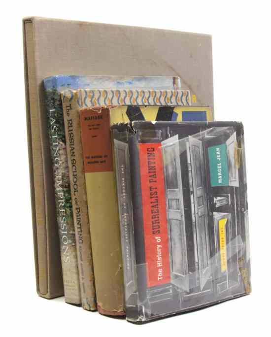 Appraisal: ART A group of books pertaining to art