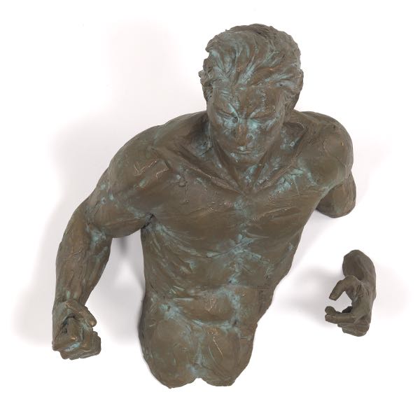 Appraisal: MATTEO PUGLIESE ITALIAN x x Dall'altra parte Bronze signed and