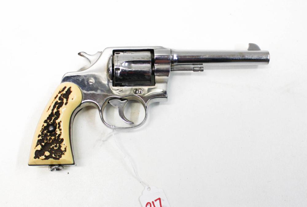 Appraisal: U S ARMY MODEL DOUBLE ACTION REVOLVER BY COLT acp