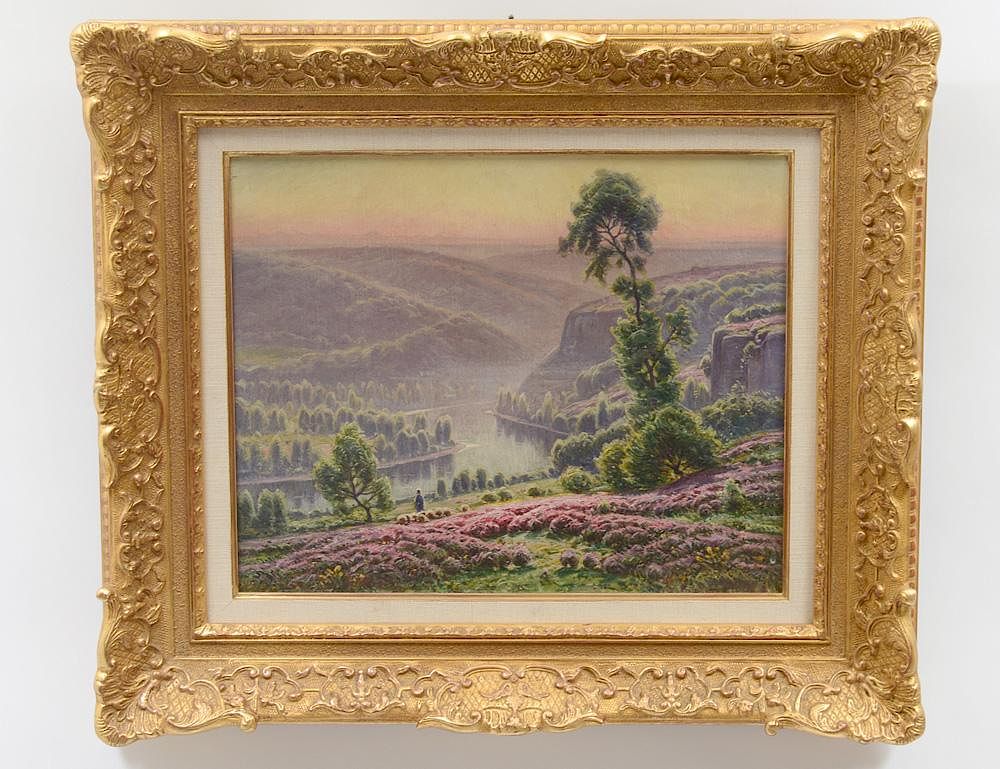 Appraisal: WILLIAM DIDIER-POUGET French - Vallee de la Dordogne Signed l