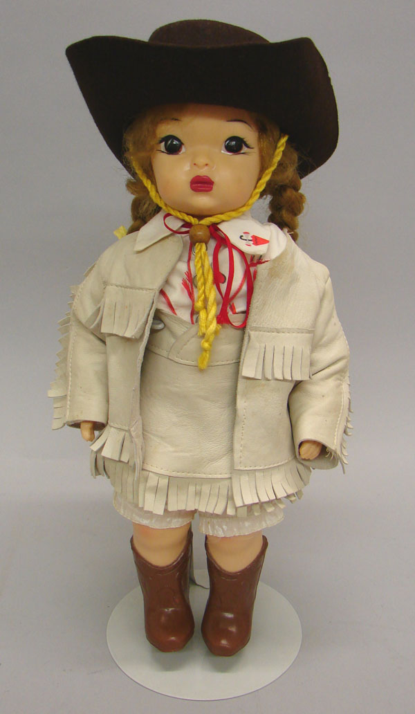 Appraisal: HP Terri Lee doll Painted features honey blonde braided wig