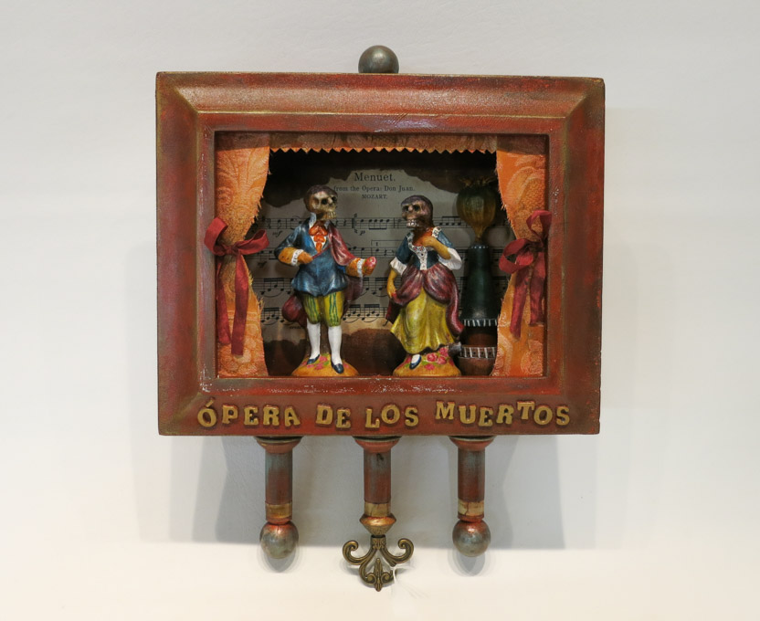 Appraisal: ROBYN WILLIAMS FOLK ART SHADOW BOX titled Opera de los