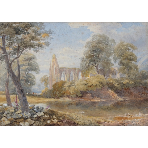 Appraisal: British School th c - A Ruined Abbey watercolour indistinctly