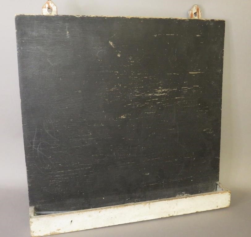 Appraisal: MAKE-DO PAINTED WOOD HANGING CHALKBOARDca early th century painted poplar