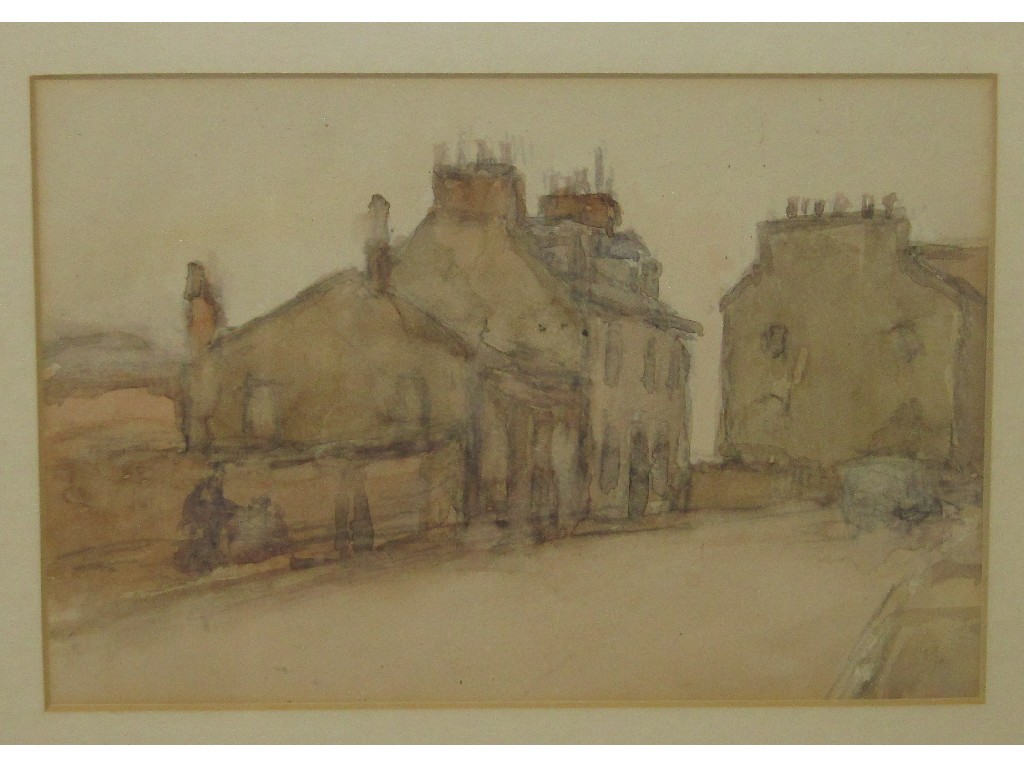 Appraisal: WILLIAM TIMMINS Watercolour street scene