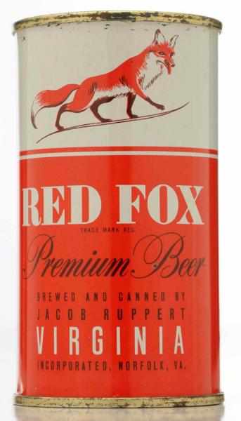 Appraisal: Red Fox Ruppert Flat Top Beer Can - Very clean