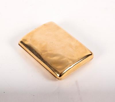 Appraisal: An Edwardian ct gold cigarette case dated th june cm