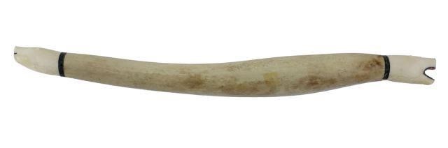 Appraisal: Fossilized walrus baculum a polished oosik or penile bone with