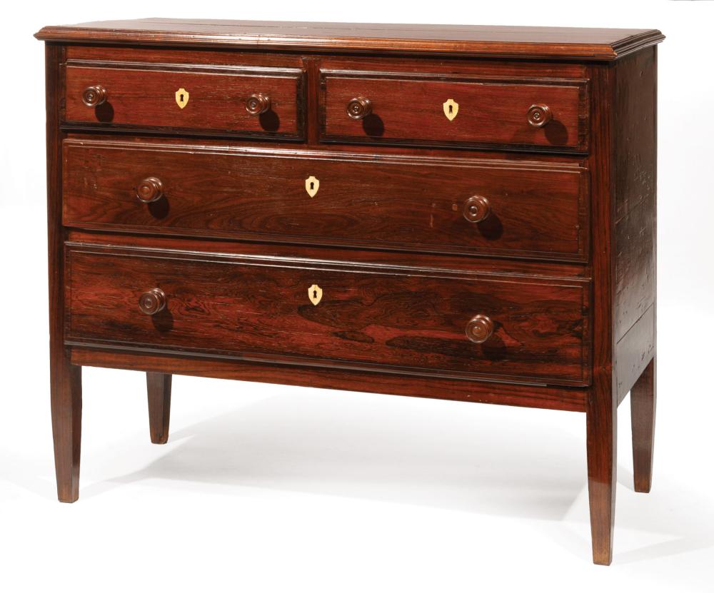 Appraisal: West Indies Anglo-Colonial Rosewood Chest of Drawers early th c