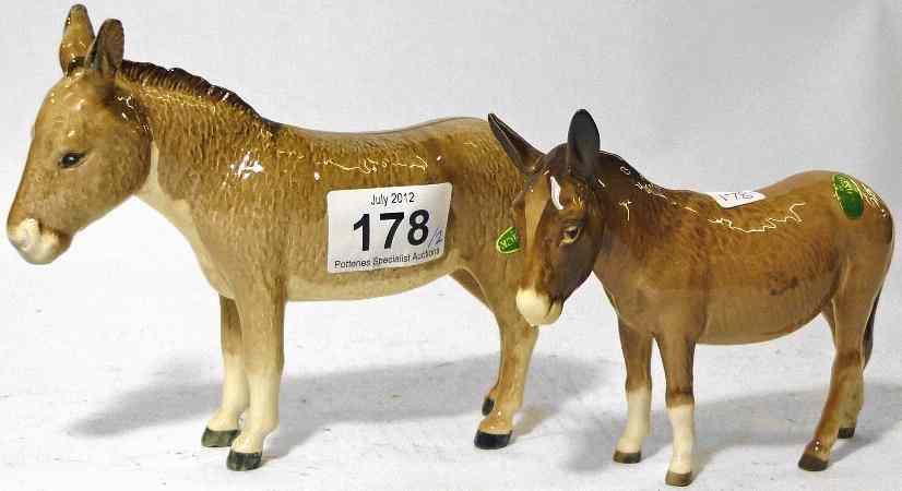 Appraisal: Beswick Donkey and Donkey