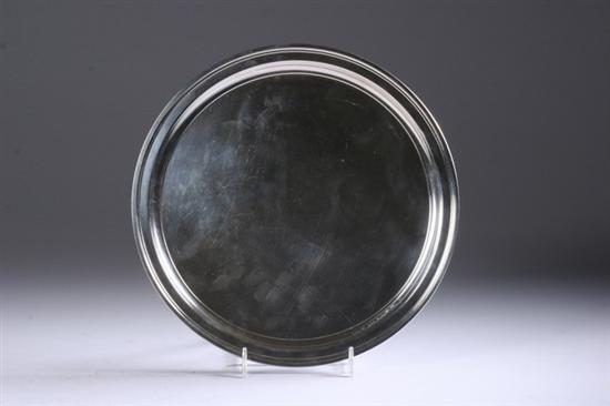 Appraisal: TIFFANY CO STERLING SILVER ROUND PLATTER Circa pattern - oz