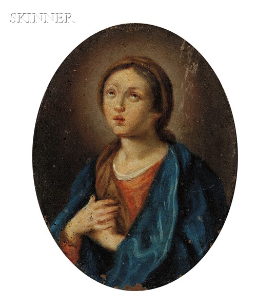 Appraisal: Manner of Carlo Dolci Italian - Virgin Annunciate Unsigned Unsigned